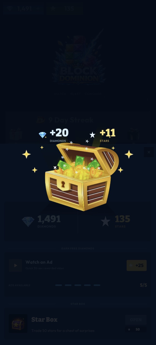 Star Box opening - random diamonds and stars